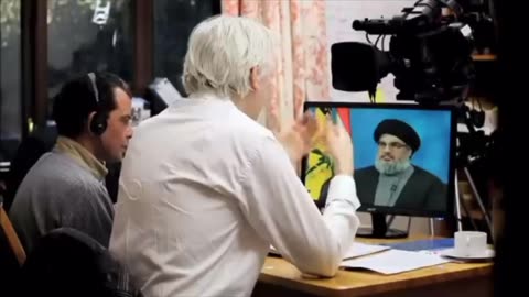 First Ever Interview of Julian Assange with Killed Hezbollah Leader ☺🙄🙄🙄