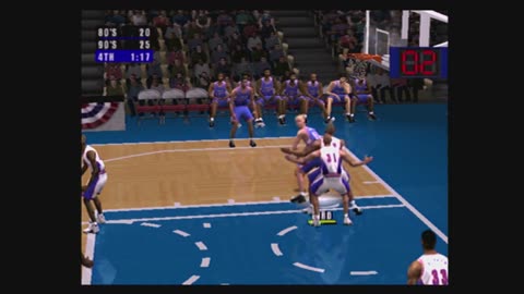 NBA Live 2001 (Ps2) 80's All-Stars vs 90's All-Stars Part4