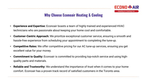 Don't Sweat It This Summer A Proactive Approach to AC Tune-Ups with Econoair