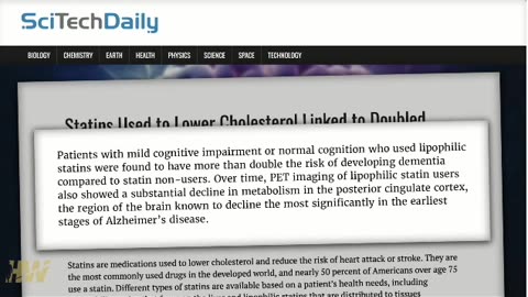 119. STATIN CAUSE ALZHEIMER'S & ALS