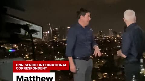 During a live TV broadcast || Rockets Attack || Israel and Palestine War