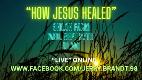 How did Jesus heal the sick?