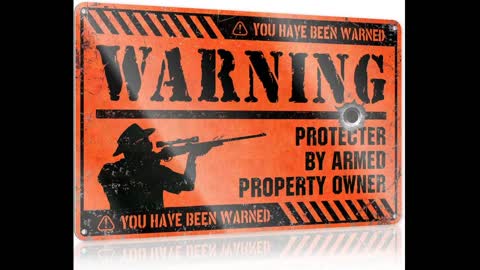 Review: Gun Sign, The Owner of This Property is Armed Sign, 10x14 Inches, Rust Free .040 Alumin...