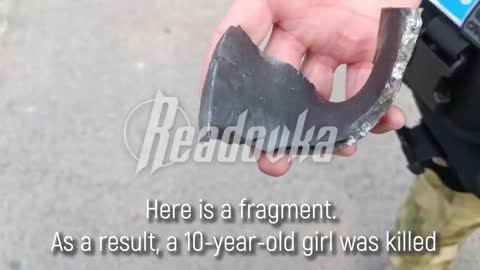 Shocking video from murder scene of 10-year-old girl by a French CAESAR howitzer in Donetsk. 18+