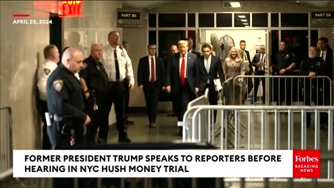 BREAKING NEWS: Trump Blames Biden For Antisemitism On College Campuses Outside NYC Hush Money Trial