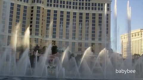 Star Spangled Banner Fountain Show at The Bellagio