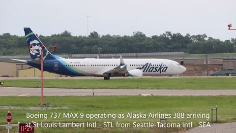 Afternoon arrival spotting at Saint Louis Lambert Intl May 24 2024