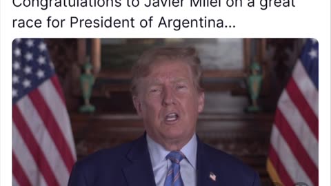 CONGRATS TO JAVIER MILLEI WINNING ARGENTINA