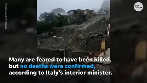 Homes swept away after massive landslide hit Italian island of Ischia | USA TODAY