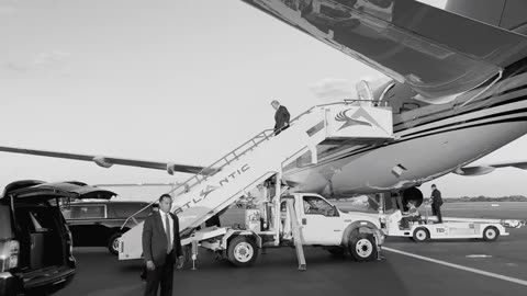 Trump is wheels down in Philadelphia, PA.