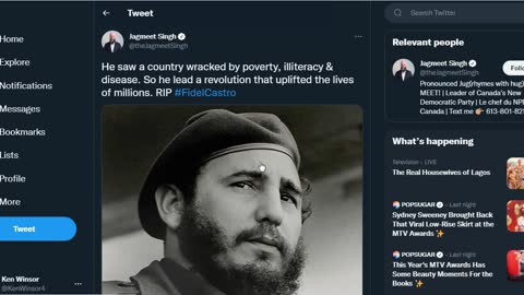 Jagmeet Singh, Mourns death of Castro | "He lead a revolution that uplifted the lives of millions."