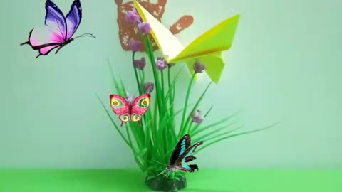 art of folding a butterfly from paper