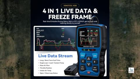 Review - VDIAGTOOL VD30 Enhanced OBD2 Scanner