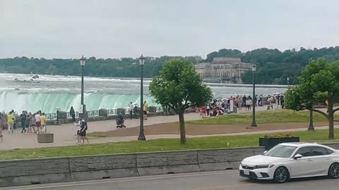 Very busy in the Canadian Niagara Falls city