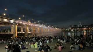 Fountain show at han river