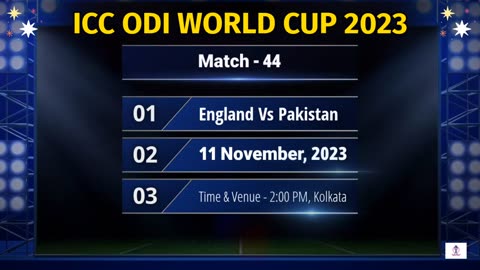 World Cup 2023 Schedule | ICC World Cup 2023 Schedule Time Table | ODI World Cup 2023 Date And Time