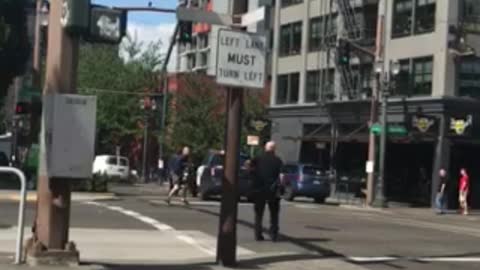 Car Dramatically Drives Off During Police Investigation