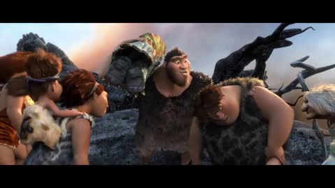 The Croods - Guy & Eep go to finding " Tomorow" Lands - Best Funny Moments-7