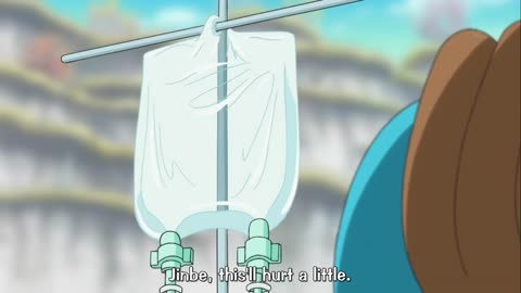 One Piece – Jinbe donates blood to luffy