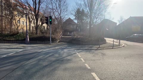 Crossing roads in Zittau