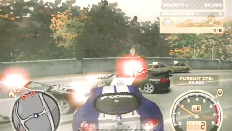 Need for speed most wanted 2005 battle with cops