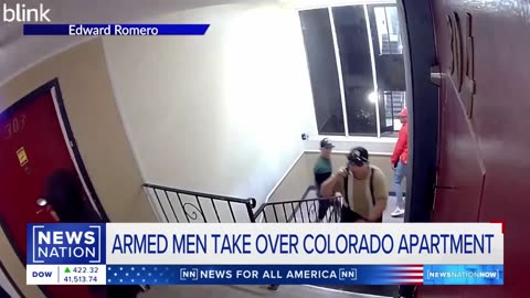 Video shows armed men scouring Colorado apartment complex