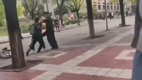 School security guard assaults student for walking against traffic