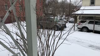 Bicycle Powered Snow Plow