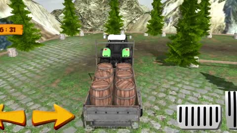 Tractor Trolley Simulator Free Cargo Game 2021 _ Android Gameplay