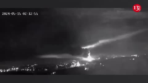 Footage of the moment Ukrainian army strikes Russian aerodrome in Crimea with ATACMS