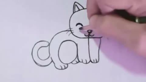 How to turn the Word Cat Into a Cartoon Cat