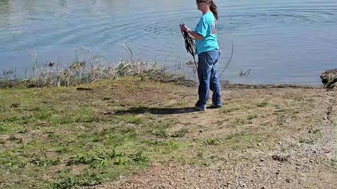 Black Lab Wanted to Get Me Wet