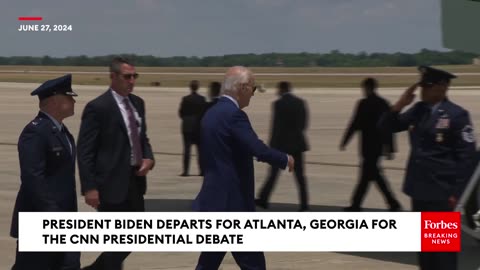 JUST IN- President Biden Departs For Atlanta, Georgia For Presidential Debate