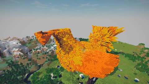 Minecraft Timelapse, Chocobo Build Schematic