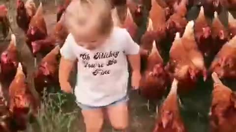 WHEN YOUR DAUGHTER LEADS A CHICKEN ARMY - #SaveOurChildren