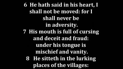 Psalms 10 King James version