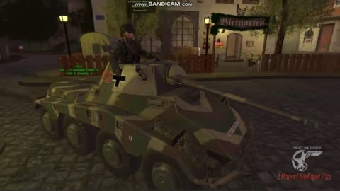 OberScharfuhrer Beau On Patrol in the WoW SDKFZ 234