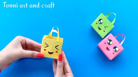 9 EASY CRAFT IDEAS __ School Craft Idea DIY Origami Craft Paper mini gift idea