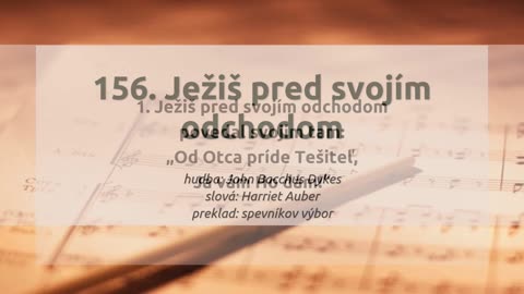 156. Ježiš pred svojím odchodom