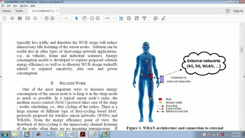 Energy efficient uwb-wur dual-radio solution for (WBAN) network