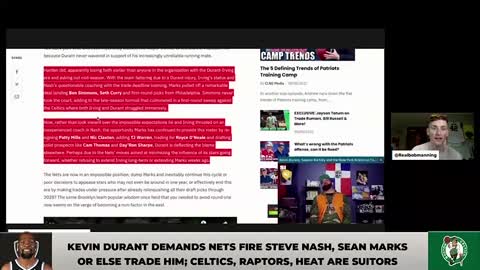 Kevin Durant Demands Nets Fire Steve Nash and Sean Marks