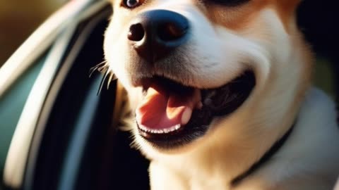 Dogs Riding in Cars with Wind in Their Faces