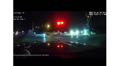 Dashcam video: Sansom Park, Texas crash involving police vehicle