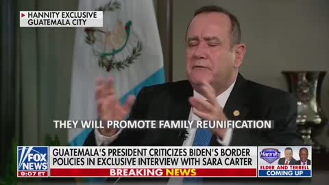 Guatemalan President Blames Biden For Immigration Crisis