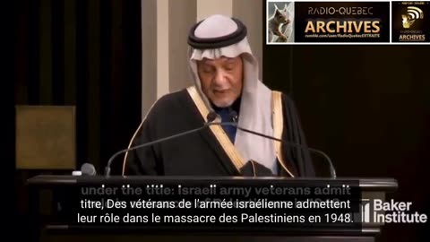 ▶ EXTRAIT-RQ + LIENS parus (22 Oct 23) : Le PRINCE TURKI BIN AL-FAISAL critiquait le HAMAS (FR)