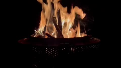 fire sound in dark campfire 🥰relaxing, #nature #anyworld #relaxing #enjoying #adventure subscribe🙏