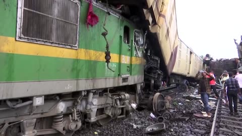 Deadly train crash in India kills over a dozen