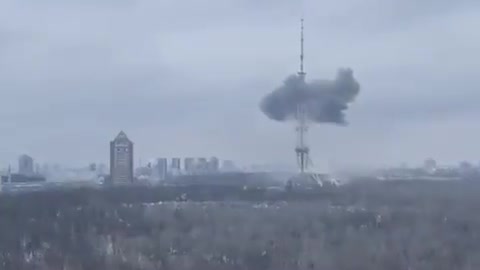 Russian strikes 385 m-high Kyiv TV Tower