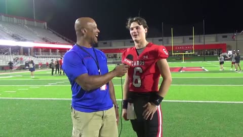 Melissa QB Trevor Ham talks about the craziness of the year so far & their win vs Royce City 39-7.