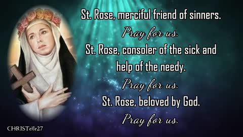 ST. ROSE OF LIMA NOVENA : Day 2 | Patron Saint of Embroiderers, Gardeners, Florists, etc.